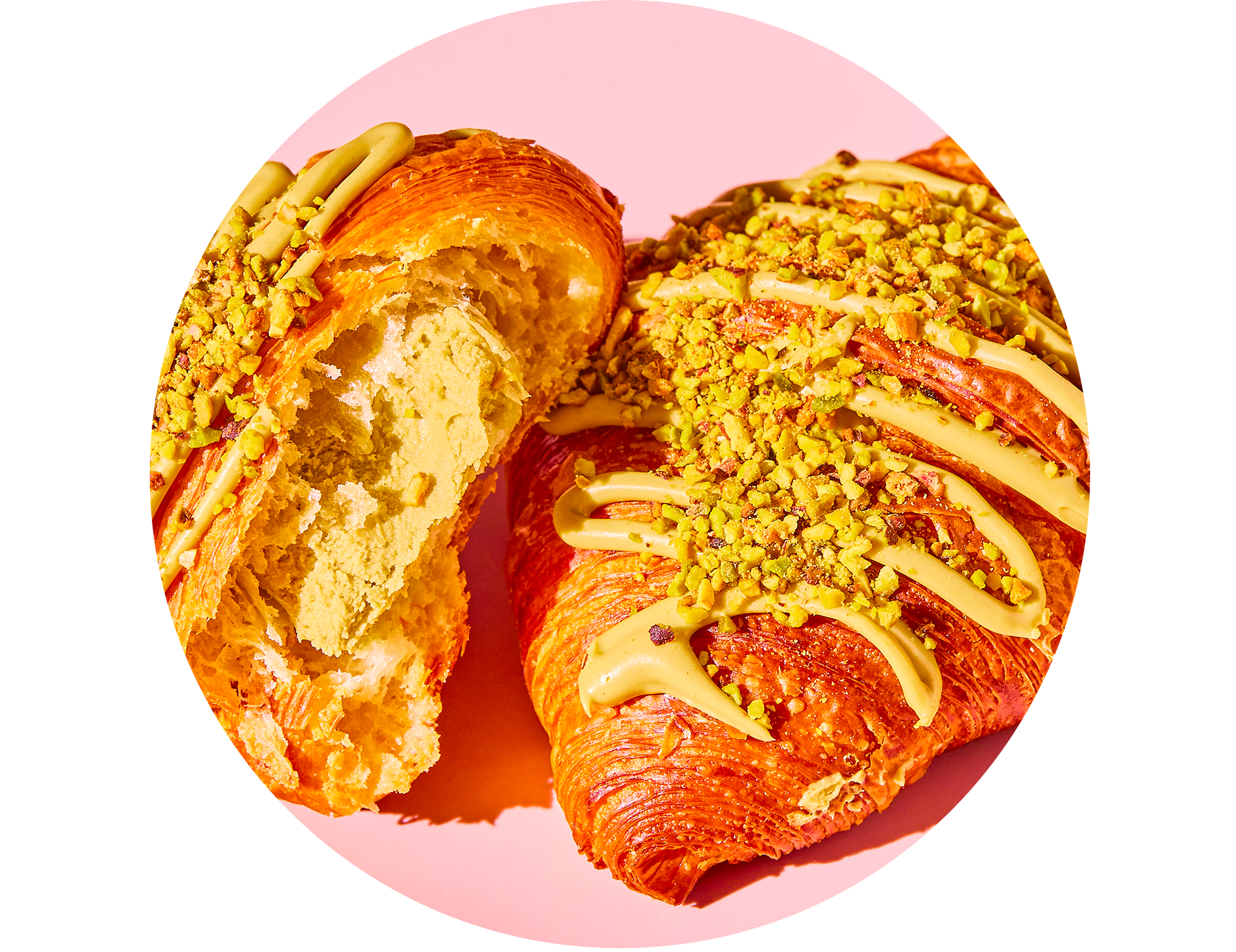 Croissant cu fistic