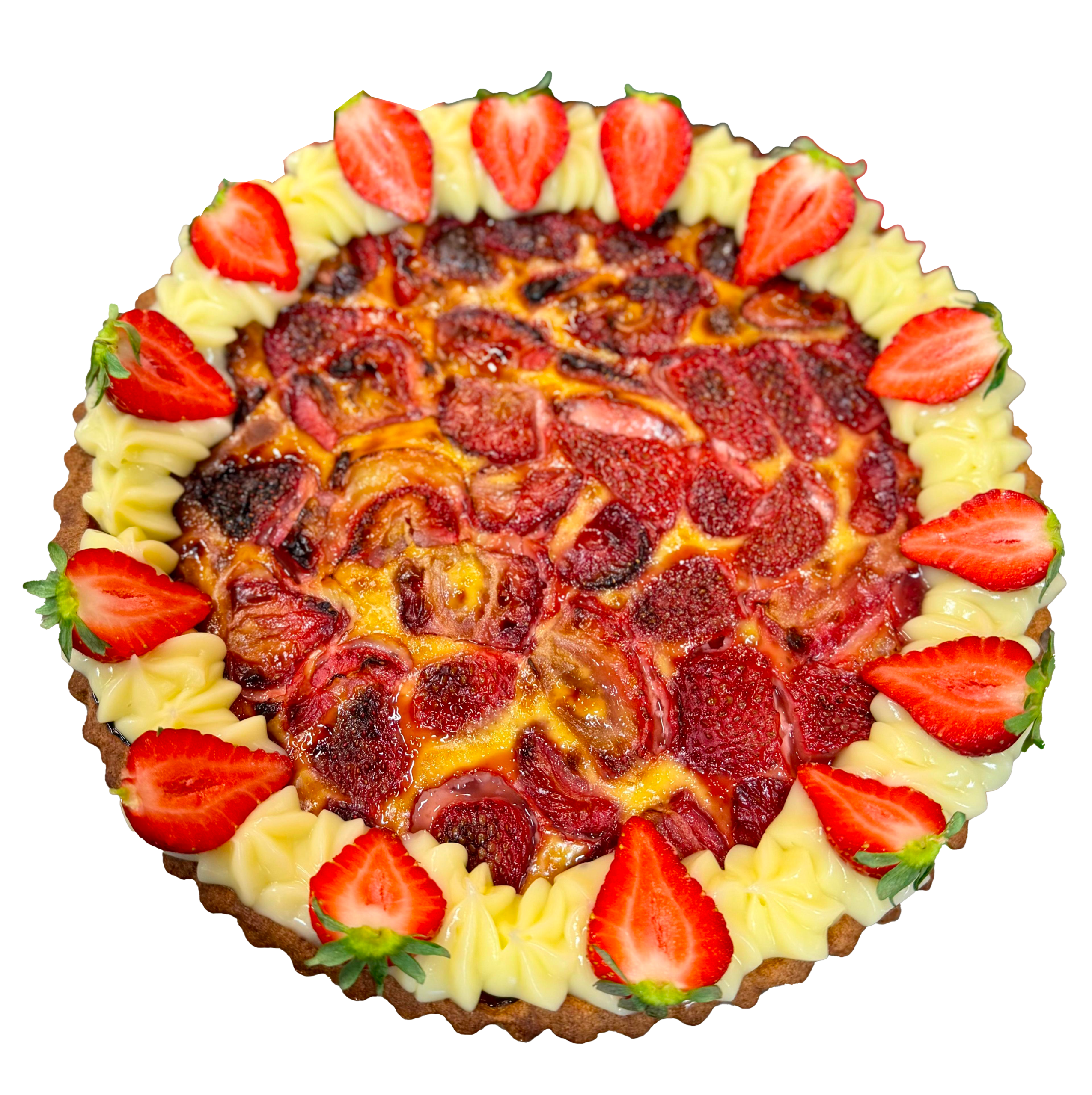 Tartă cu brânză dulce și caramel (1000g) 