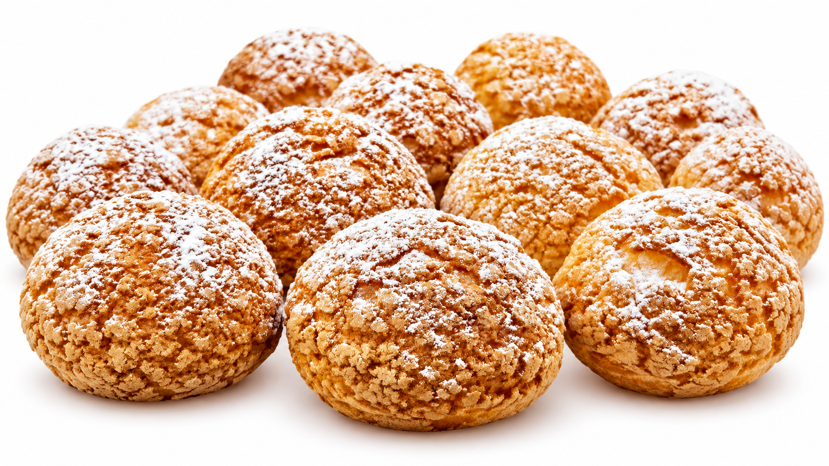 Choux au craquelin (fistic, vanilie)