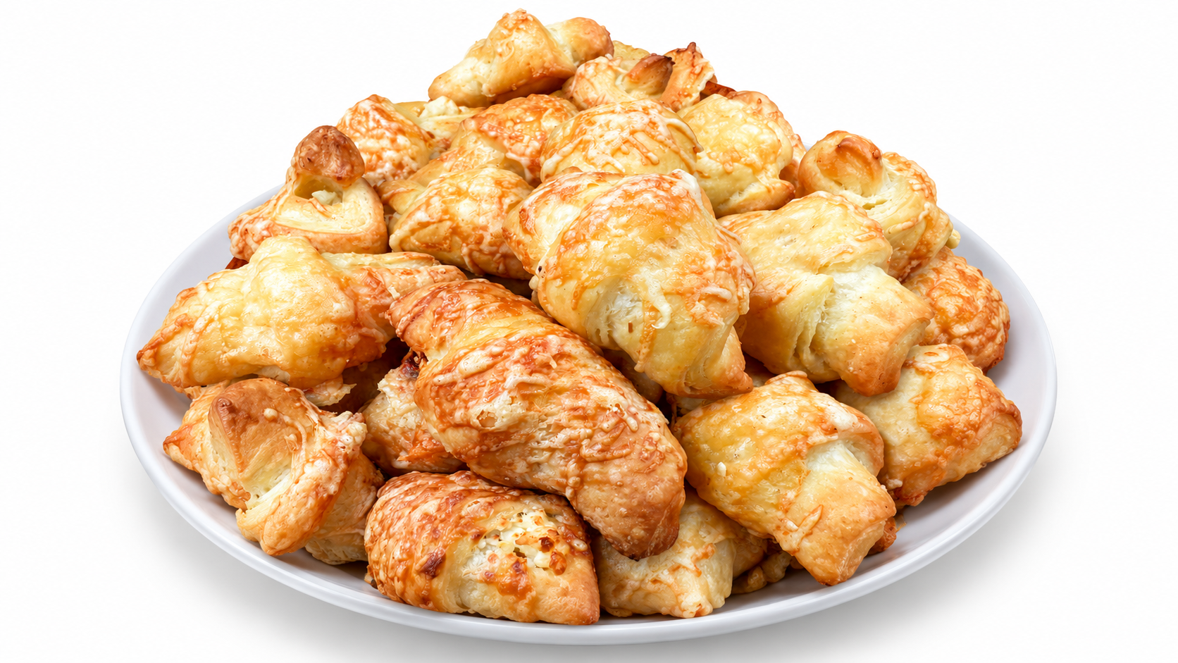 Cornulețe cu feta și parmezan